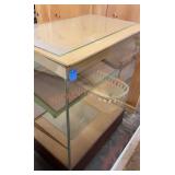 Vintage display cabinet with glass front