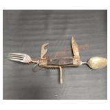 Vintage stainless steel multi use knife