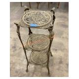 Three. Tiered pot metal plant stand