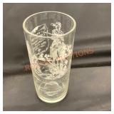 Vintage Davy Crockett drinking glass