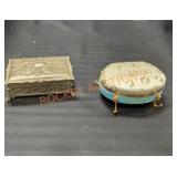 Vintage vanity jewelry boxes