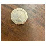1983 20pence Queen Elizabeth II coin