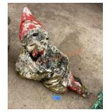 15ï¿½ h x 22ï¿½ w cement gnome garden statue