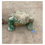 13ï¿½ high cement frog garden statue