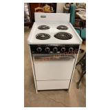 Westinghouse electric range 20 inch