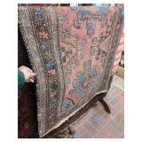 Antique Persian rug 37in x 74in
