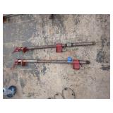 3 ft long pipe clamps two total