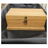 6 in x 12 in x 5 and 1/2-in wooden box