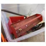 Miscellaneous tote lot containing garage tools