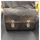 Vintage 1950s dome thermos metal lunch box