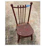 Vintage wooden child chair