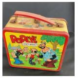 Vintage Popeye lunchbox, (very rusty)