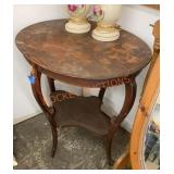 Antique, oval, side table
