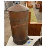 Antique primitive copper moonshine boiler