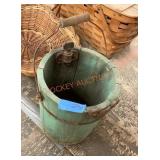 Vintage ice cream bucket