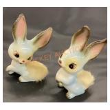 1950s porcelain bunnies made in Japan