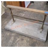 Antique butcher paper cutter