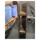 17-in homemade wooden shelf