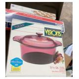 New inbox, cranberry vision, 3 1/2 quart cover