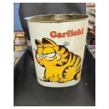 Vintage Garfield metal bin