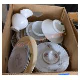 Miscellaneous dishware box lot