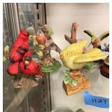 Bird figurine lot