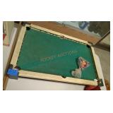 28 inch by 17 inch table top pool table