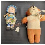 Vintage Holly Hobby doll and bear