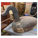 Vintage wooden goose decoy