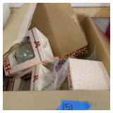 Christmas ornament box lot