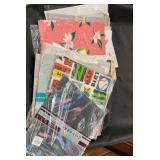 Vintage wrapping paper lot