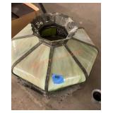 Antique leaded, glass shade