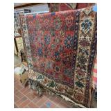 Antique Persian rug 4ft x 6ft, damage to edges