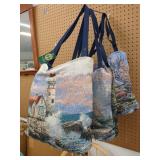 Vintage Thomas kinkade painter of light pillow set