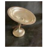 Gorham sterling, weighted dish damaged