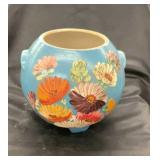 Vintage Ransburg hand painted Floral Round Cookie