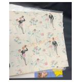 Vintage wrapping paper lot