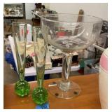 Vintage glass vase lot