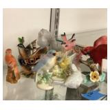 Bird figurine lot