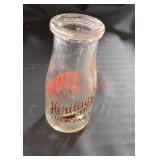 Vintage Heritages dairy milk bottle