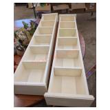 32-in tall wooden shelves