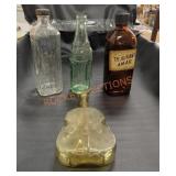 Vintage glass bottles
