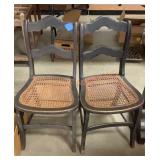 Antique cane, bottom chairs
