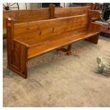 10ï¿½-2? wooden church pew