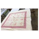 Vintage embroidered quilt