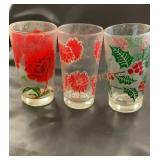 Vintage peanut butter glasses set of