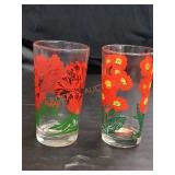 Vintage Poppy and Primrose peanut butter glasses