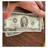 6-Two dollar bills