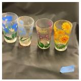 Vintage peanut butter glasses set of three,(Wake