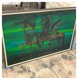 Large original MCM painting by van guard